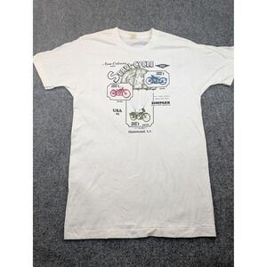 Vintage Servi-Cycle‎ Shirt Mens Large Simplex Motorcycles Hammond LA USA 90s